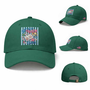 Beach Book Club Baseball Cap Bookworm Summer Vacation Graphic TS12 Baseball Cap Universal Fit Irish Green Print Your Wear