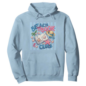 Beach Book Club Hoodie Bookworm Summer Vacation Graphic TS12 Light Blue Print Your Wear