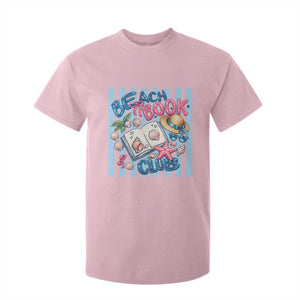 Beach Book Club T Shirt For Kid Bookworm Summer Vacation Graphic TS12 Light Pink Print Your Wear