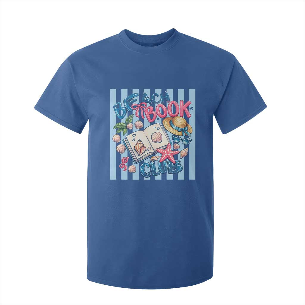 Beach Book Club T Shirt For Kid Bookworm Summer Vacation Graphic TS12 Royal Blue Print Your Wear