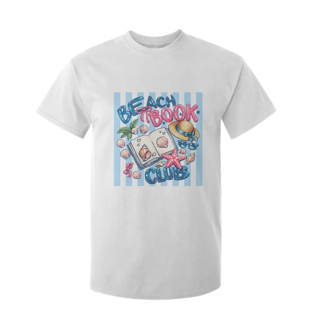 Beach Book Club T Shirt For Kid Bookworm Summer Vacation Graphic TS12 White Print Your Wear
