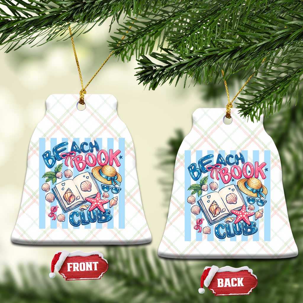 Beach Book Club Ceramic Ornament Bookworm Summer Vacation Graphic TS12 Print Your Wear