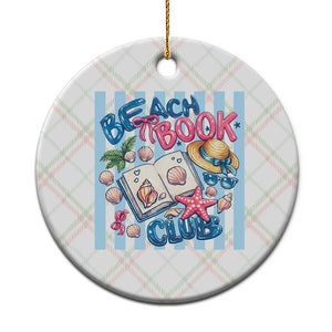 Beach Book Club Ceramic Ornament Bookworm Summer Vacation Graphic TS12 1pc Christmas Plaid Print Your Wear