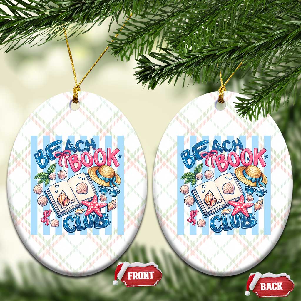 Beach Book Club Ceramic Ornament Bookworm Summer Vacation Graphic TS12 Print Your Wear