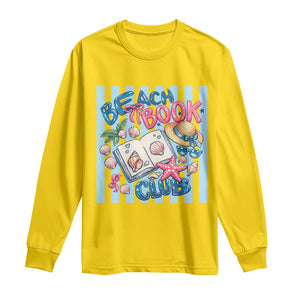 Beach Book Club Long Sleeve Shirt Bookworm Summer Vacation Graphic TS12 Daisy Print Your Wear