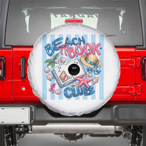 Beach Book Club Spare Tire Cover Bookworm Summer Vacation Graphic TS12 White Print Your Wear