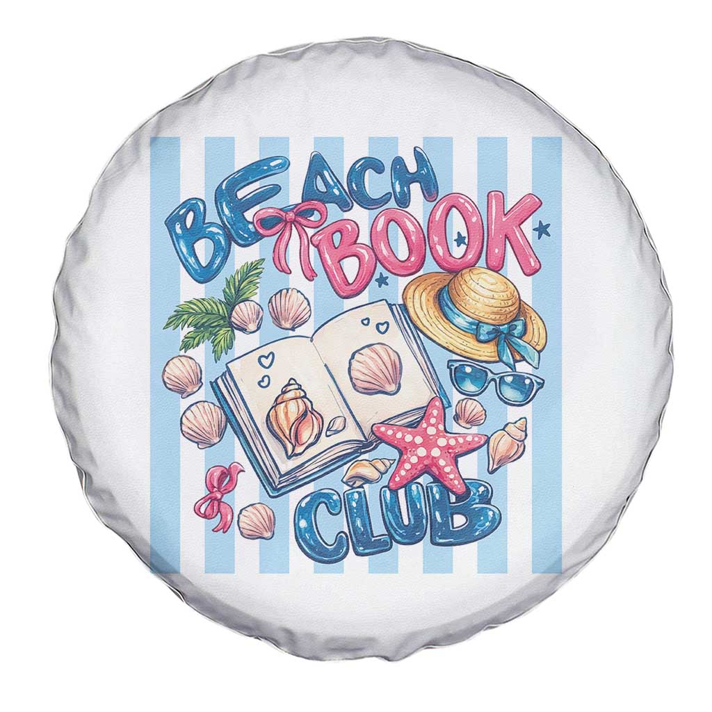 Beach Book Club Spare Tire Cover Bookworm Summer Vacation Graphic TS12 Print Your Wear