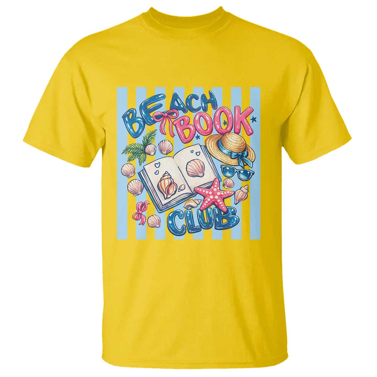 Beach Book Club T Shirt Bookworm Summer Vacation Graphic TS12 Daisy Print Your Wear