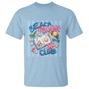 Beach Book Club T Shirt Bookworm Summer Vacation Graphic TS12 Light Blue Print Your Wear