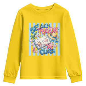 Beach Book Club Youth Sweatshirt Bookworm Summer Vacation Graphic TS12 Daisy Print Your Wear