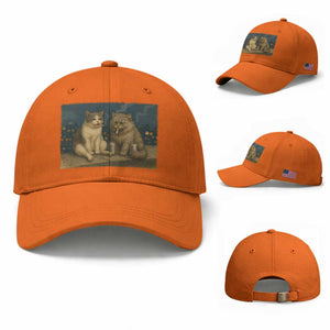 Funny Smoking Cat Baseball Cap Meme Cool Kitten With Cigarette TS12 Baseball Cap Universal Fit Orange Print Your Wear