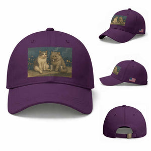 Funny Smoking Cat Baseball Cap Meme Cool Kitten With Cigarette TS12 Baseball Cap Universal Fit Purple Print Your Wear