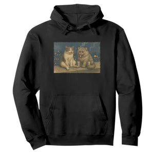 Funny Smoking Cat Hoodie Meme Cool Kitten With Cigarette TS12 Black Print Your Wear