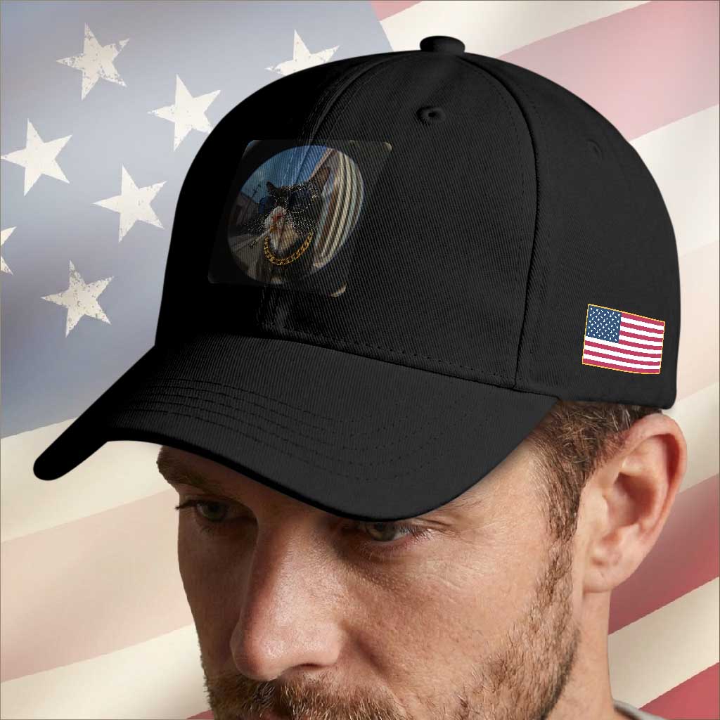Smoking Cat Baseball Cap Meme Funny Cool Kitten TS12 Print Your Wear