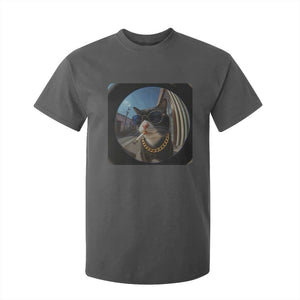Smoking Cat T Shirt For Kid Meme Funny Cool Kitten TS12 Dark Heather Print Your Wear