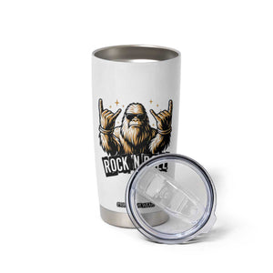 Funny Bigfoot Rock N Roll Tumbler Cup Music Lover Sasquatch TS12 Print Your Wear