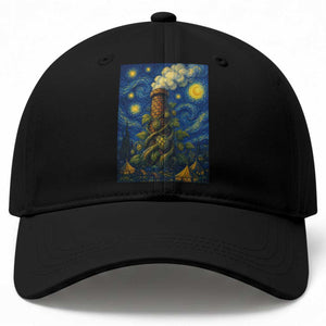 Starry Night Hops Brewery Baseball Cap Vintage Hops Beer Lover Painterly TS12 Print Your Wear