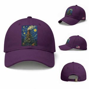 Starry Night Hops Brewery Baseball Cap Vintage Hops Beer Lover Painterly TS12 Baseball Cap Universal Fit Purple Print Your Wear