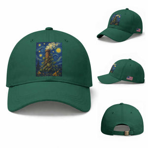 Starry Night Hops Brewery Baseball Cap Vintage Hops Beer Lover Painterly TS12 Baseball Cap Universal Fit Irish Green Print Your Wear