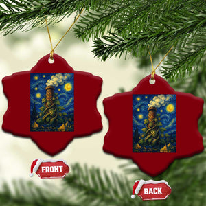 Starry Night Hops Brewery Ceramic Ornament Vintage Hops Beer Lover Painterly TS12 Print Your Wear