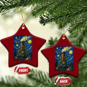 Starry Night Hops Brewery Ceramic Ornament Vintage Hops Beer Lover Painterly TS12 Print Your Wear