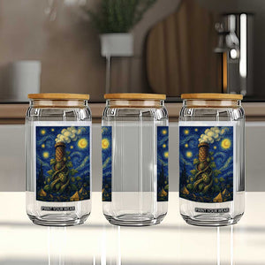 Starry Night Hops Brewery Glass Can Vintage Hops Beer Lover Painterly TS12 Print Your Wear