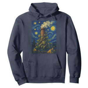 Starry Night Hops Brewery Hoodie Vintage Hops Beer Lover Painterly TS12 Navy Print Your Wear