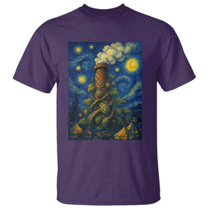 Starry Night Hops Brewery T Shirt Vintage Hops Beer Lover Painterly TS12 Purple Print Your Wear