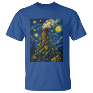 Starry Night Hops Brewery T Shirt Vintage Hops Beer Lover Painterly TS12 Royal Blue Print Your Wear