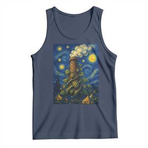 Starry Night Hops Brewery Tank Top Vintage Hops Beer Lover Painterly TS12 Navy Print Your Wear