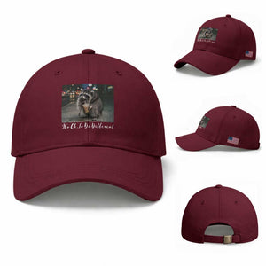 Its Ok To Be Different Jimothy Raccoon Baseball Cap Funny Short Spine Wildlife TS12 Baseball Cap Universal Fit Maroon Print Your Wear