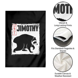 Jimothy The Raccoon Garden Flag Japanese Style Trash Panda Graphic TS12 Print Your Wear