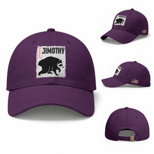 Jimothy The Raccoon Baseball Cap Japanese Style Trash Panda Graphic TS12 Baseball Cap Universal Fit Purple Print Your Wear