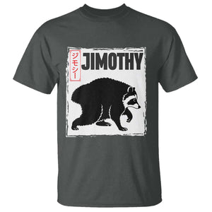Jimothy The Raccoon T Shirt Japanese Style Trash Panda Graphic TS12 Dark Heather Print Your Wear