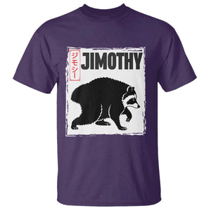 Jimothy The Raccoon T Shirt Japanese Style Trash Panda Graphic TS12 Purple Print Your Wear
