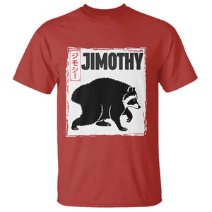 Jimothy The Raccoon T Shirt Japanese Style Trash Panda Graphic TS12 Red Print Your Wear