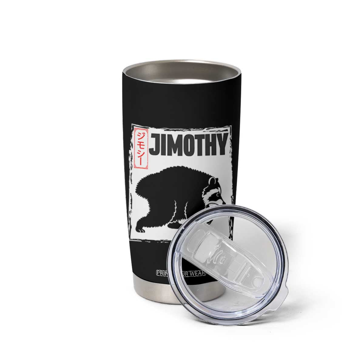 Jimothy The Raccoon Tumbler Cup Japanese Style Trash Panda Graphic TS12 Print Your Wear