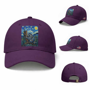 Seattle Trash Panda Starry Night Graphic Baseball Cap Funny Short King Raccoon TS12 Baseball Cap Universal Fit Purple Print Your Wear
