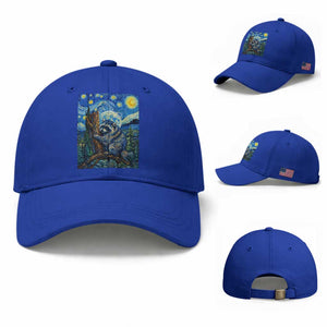 Seattle Trash Panda Starry Night Graphic Baseball Cap Funny Short King Raccoon TS12 Baseball Cap Universal Fit Royal Blue Print Your Wear
