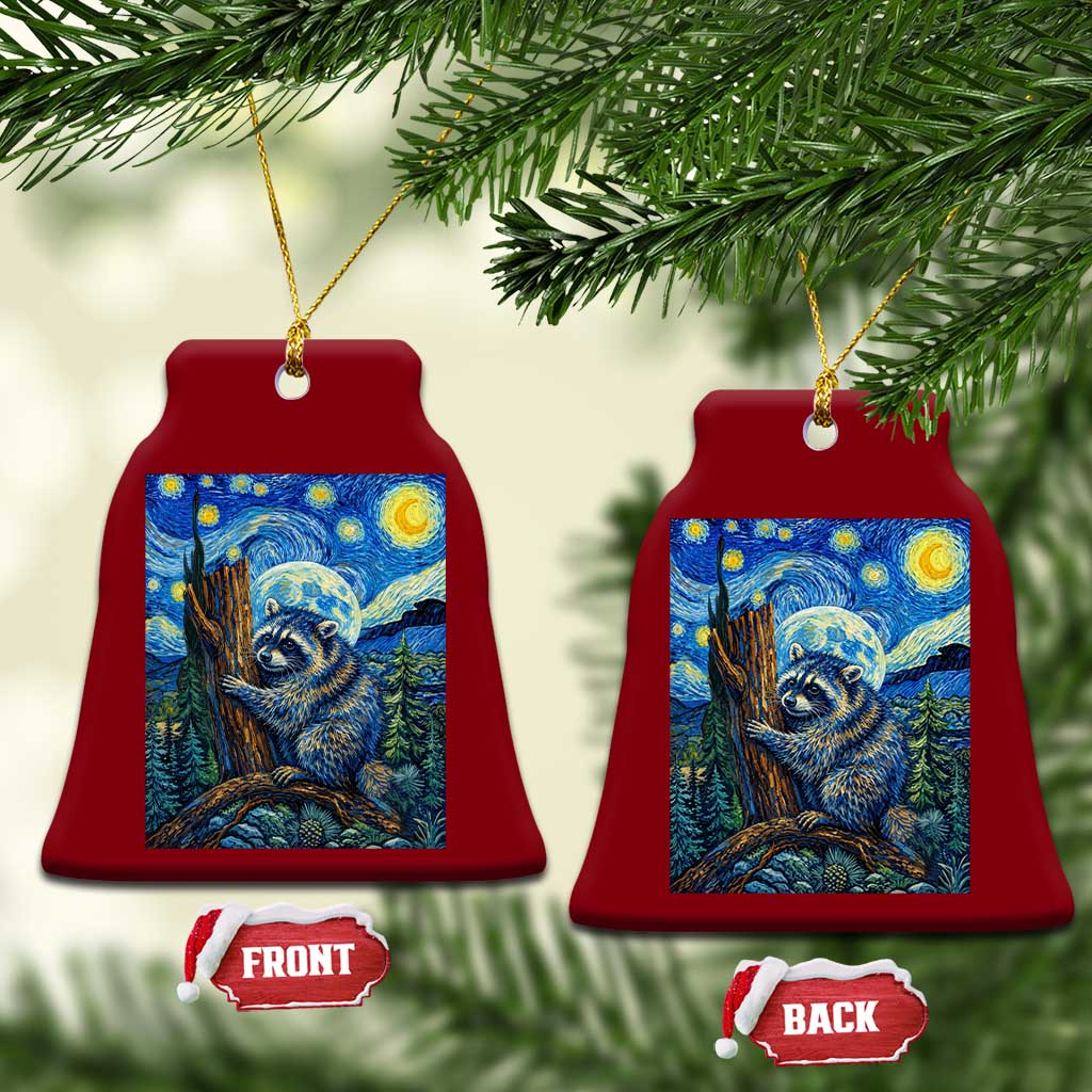 Seattle Trash Panda Starry Night Graphic Ceramic Ornament Funny Short King Raccoon TS12 Print Your Wear