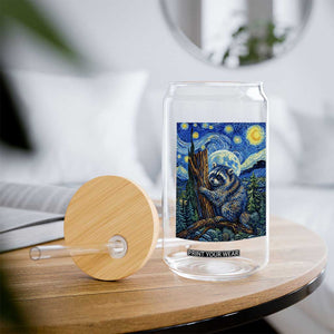 Seattle Trash Panda Starry Night Graphic Glass Can Funny Short King Raccoon TS12 Print Your Wear