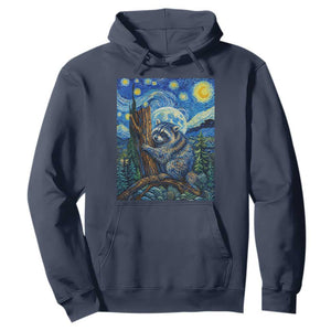 Seattle Trash Panda Starry Night Graphic Hoodie Funny Short King Raccoon TS12 Navy Print Your Wear
