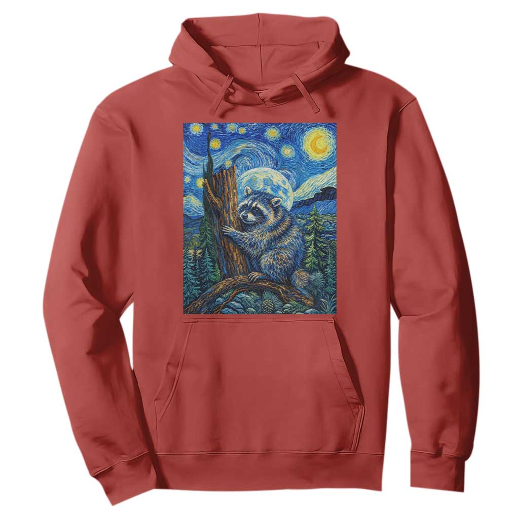 Seattle Trash Panda Starry Night Graphic Hoodie Funny Short King Raccoon TS12 Red Print Your Wear