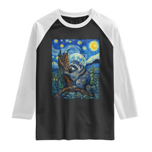 Seattle Trash Panda Starry Night Graphic Raglan Shirt Funny Short King Raccoon TS12 Black White Print Your Wear