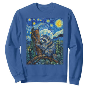 Seattle Trash Panda Starry Night Graphic Sweatshirt Funny Short King Raccoon TS12 Royal Blue Print Your Wear