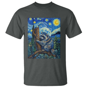 Seattle Trash Panda Starry Night Graphic T Shirt Funny Short King Raccoon TS12 Dark Heather Print Your Wear