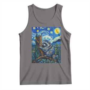 Seattle Trash Panda Starry Night Graphic Tank Top Funny Short King Raccoon TS12 Deep Heather Print Your Wear