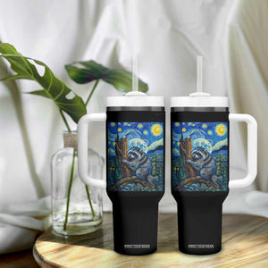 Seattle Trash Panda Starry Night Graphic Tumbler With Handle Funny Short King Raccoon TS12 Print Your Wear