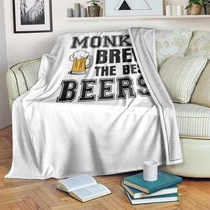 Monks Brew The Best Beers Throw Blanket Funny Craft Beer Brewer TS12 Print Your Wear