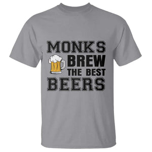 Monks Brew The Best Beers T Shirt Funny Craft Beer Brewer TS12 Sport Gray Print Your Wear